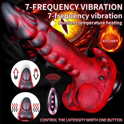 Heating Alien Monster Vibrator — Warming Liquid Silicone