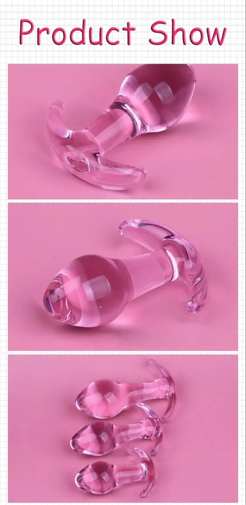 Stylish Style Crystal Glass Plug
