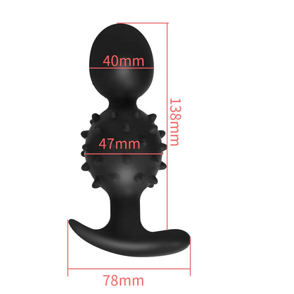 Vibrating Silicone Plug Built In Ball
