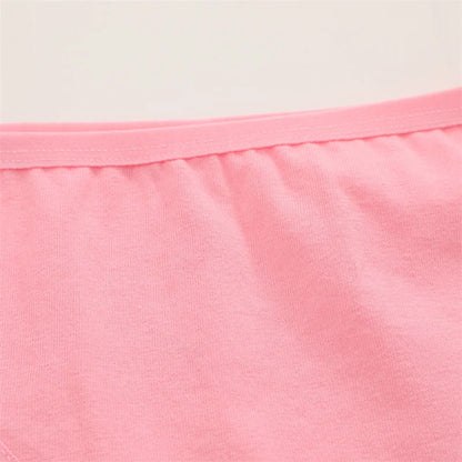 7PCS/Set Women Floral Lace Panties Sexy Low-Waist Briefs Female Hollow Out Breathable Underwear Cotton Soft Lingerie Solid Color