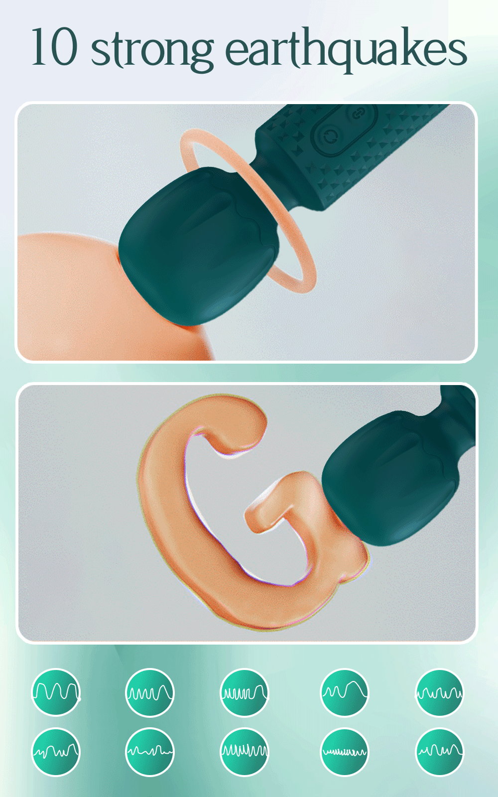 10 Modes Powerful Mini Vibrator