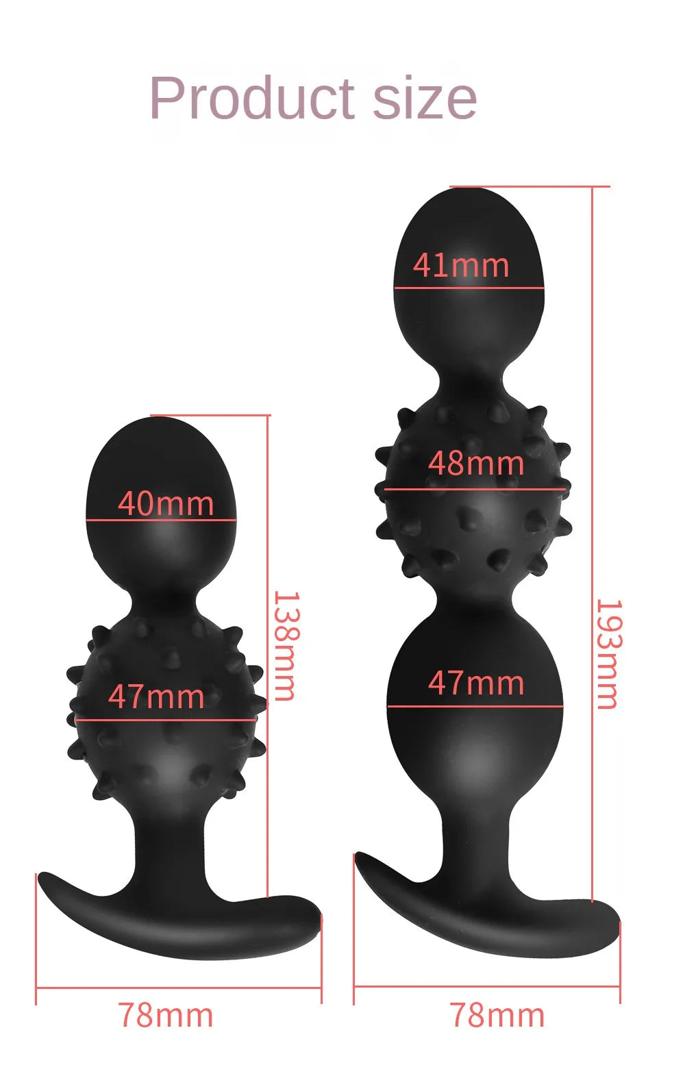 Vibrating Silicone Plug Built In Ball