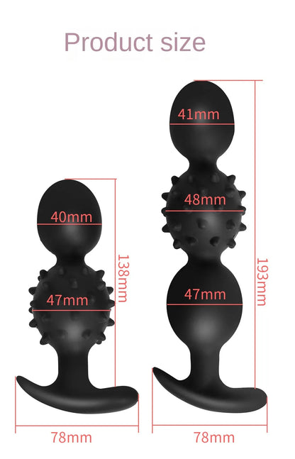 Vibrating Silicone Plug Built In Ball