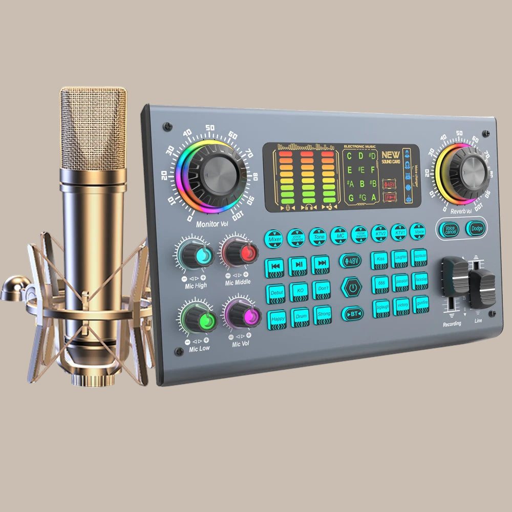 Condenser Mic & Sound Card Kit