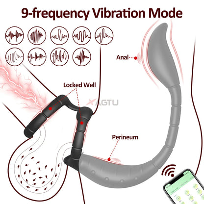 App Control Plug with Vibrating Ring
