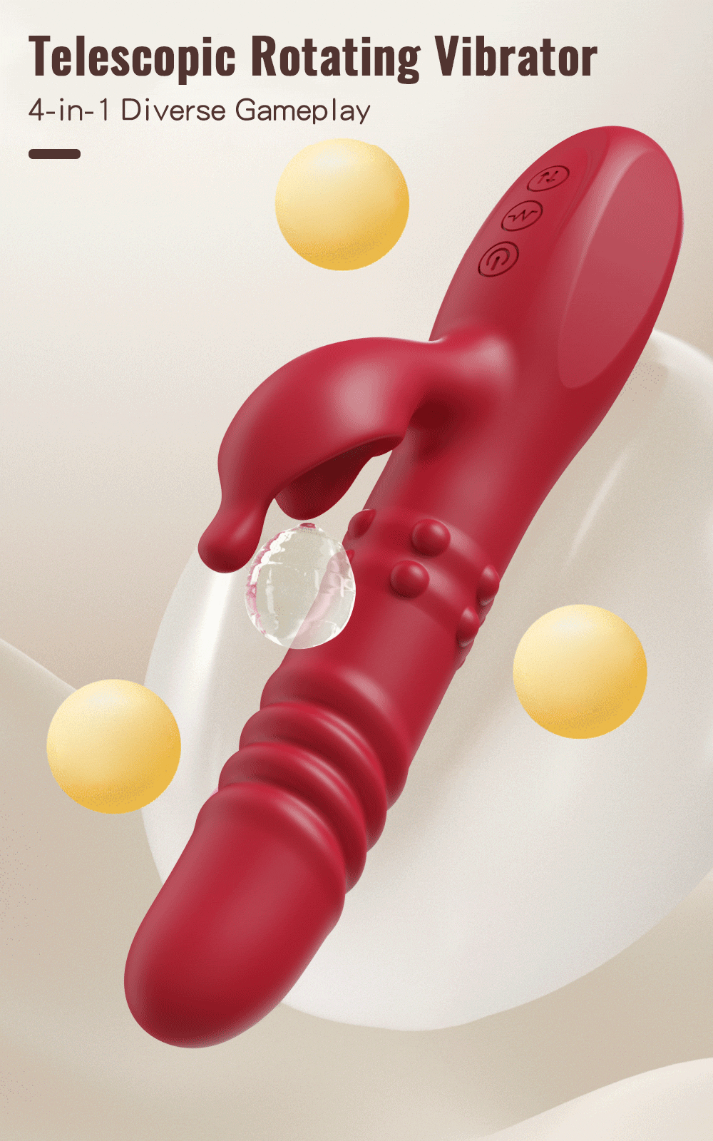 Remote Control Thrusting Dildo Vibrator
