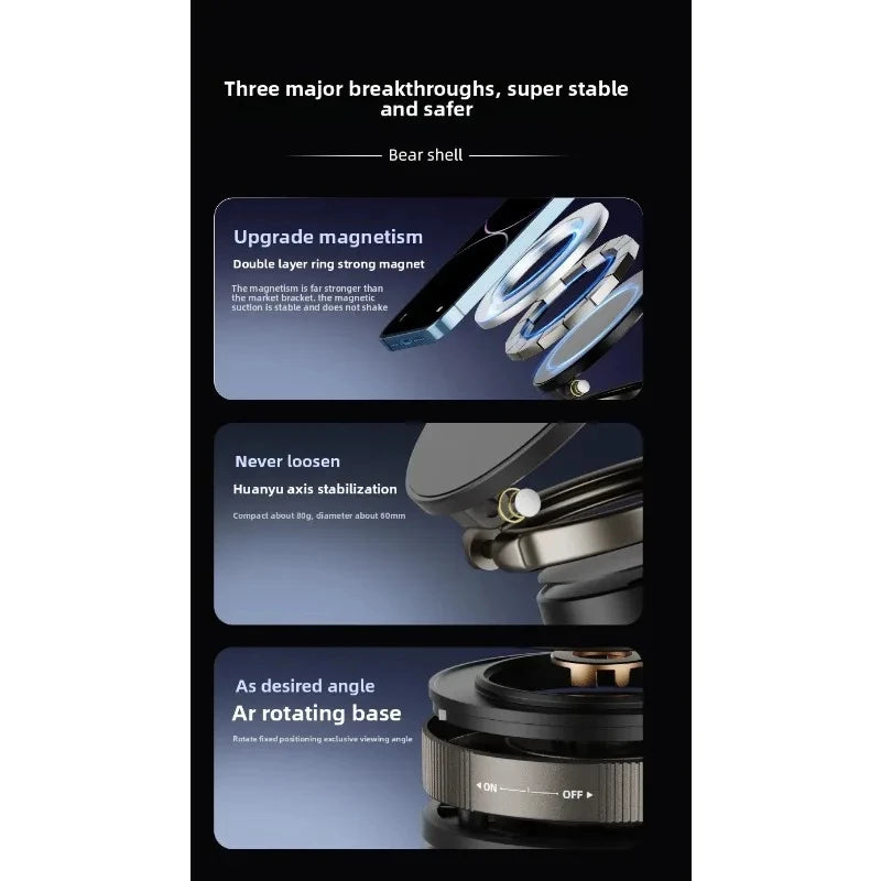 Vacuum Magnetic Phone Holder Stand