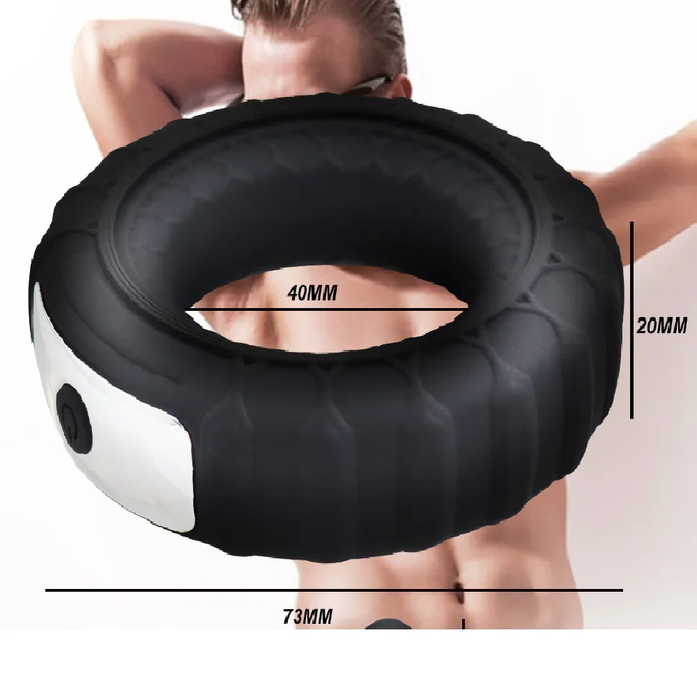 Penis trainer penis ring men delayed ejaculation sex toy USB rechargeable silicone vibrating penis ring adult sex toy for men