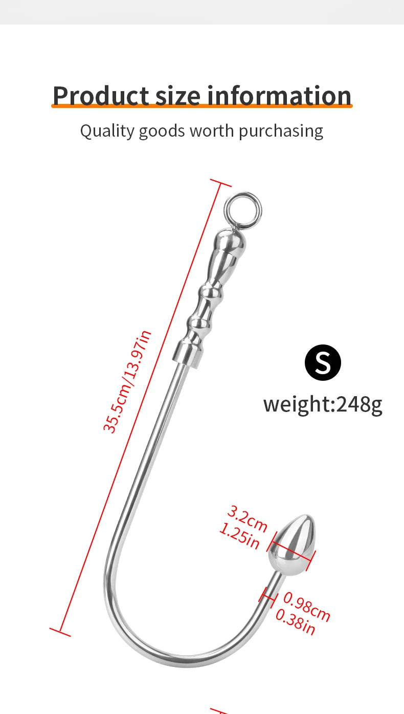 Contoured Ball Anal Hook