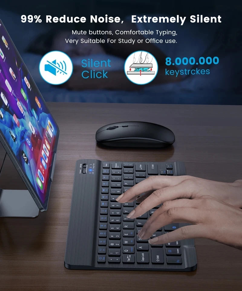 Silent Typing Keyboard Mouse Combo