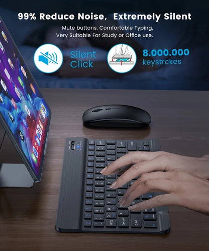 Silent Typing Keyboard Mouse Combo