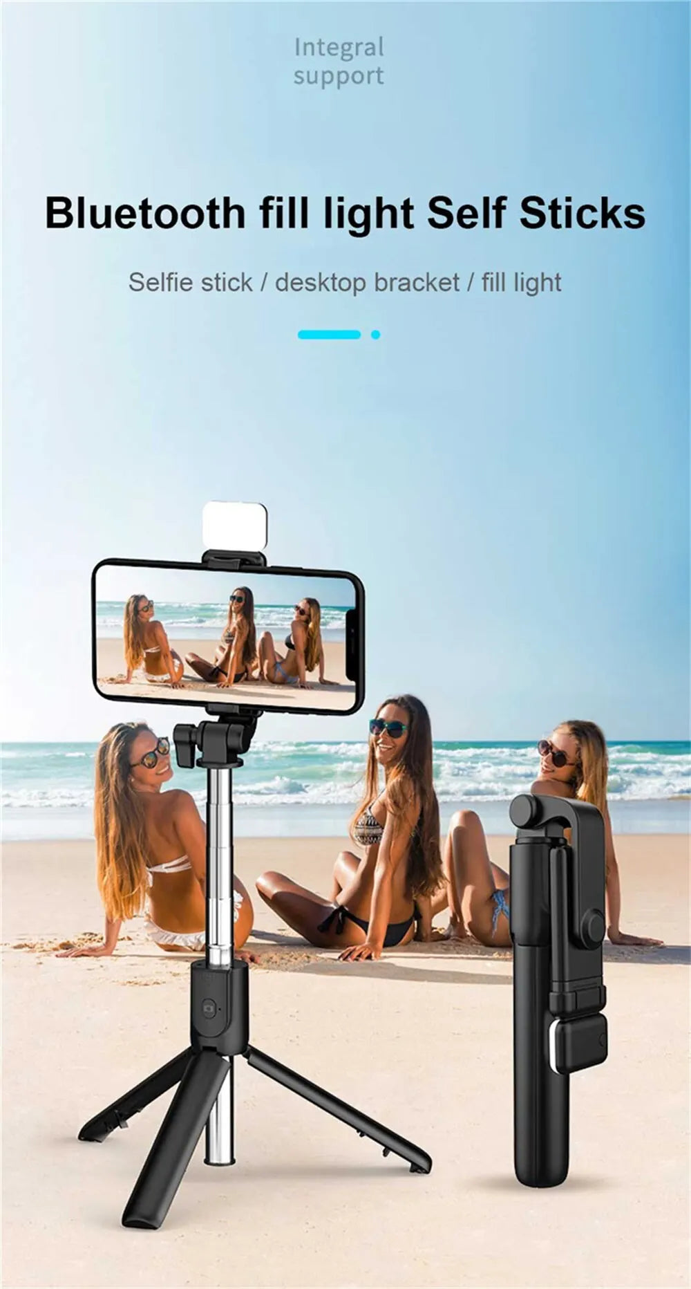 LED Fill Light Phone Stand
