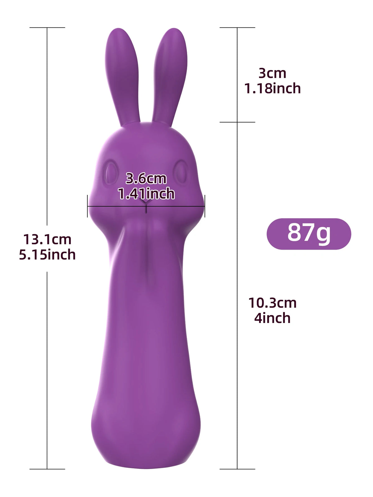 Carrot Rabbit Vibrator — Dual Suction and G-Spot