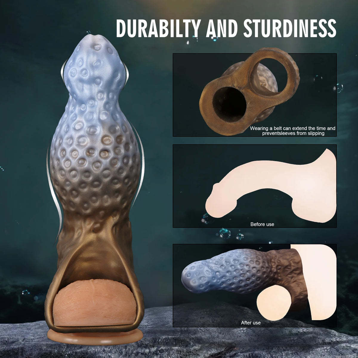 Reusable Silicone Sleeve Extender – S / M / L