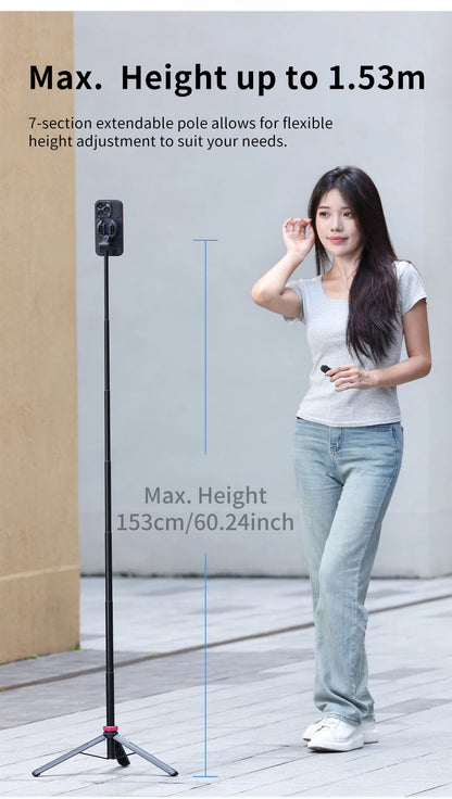 Bluetooth Remote Magnetic Phone Tripod