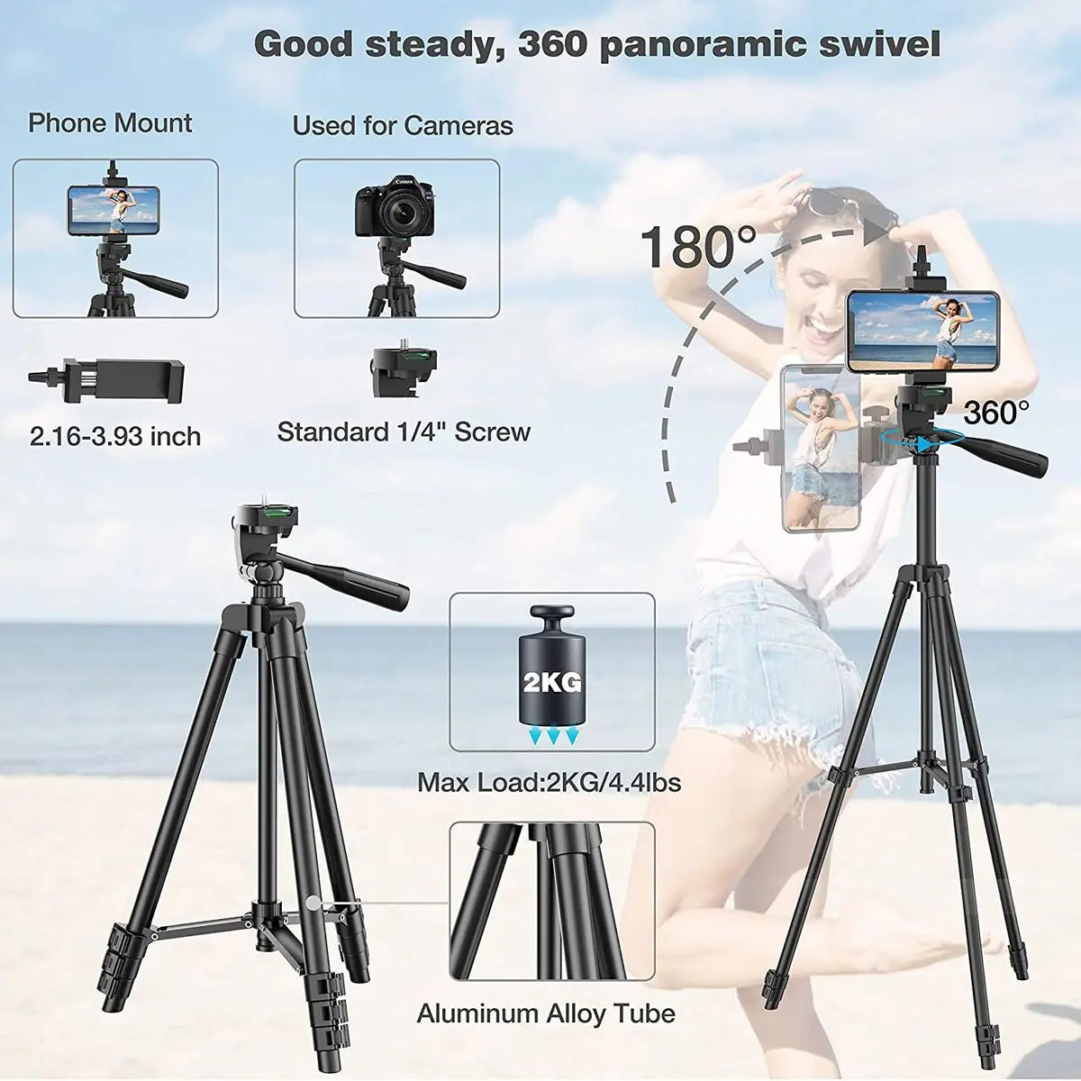 Bluetooth Tripod Stand