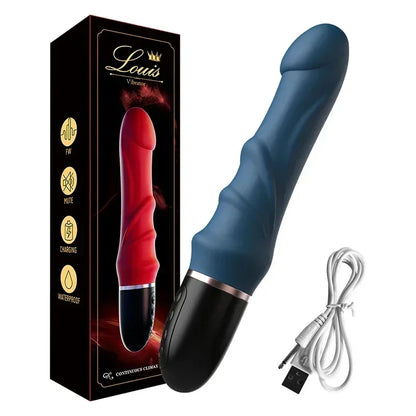 10-Mode Dual Stimulation Silicone Vibrator