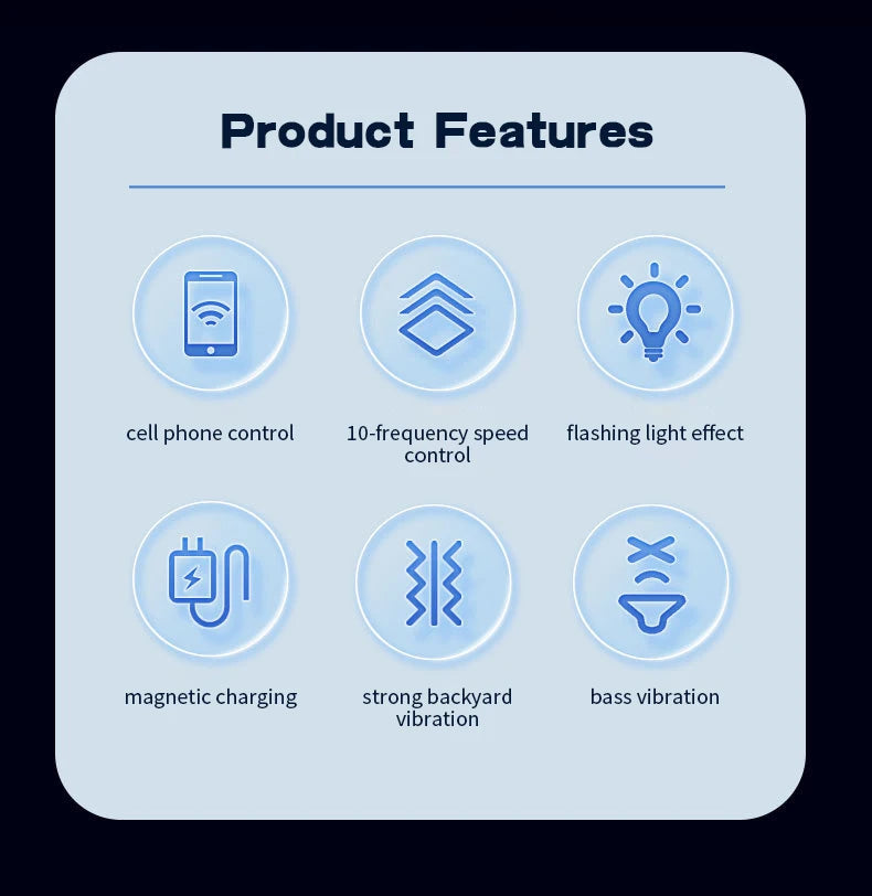 Smart Vibrating Metal LED Plug
