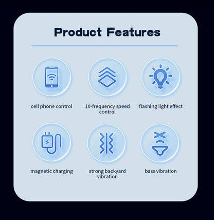 Smart Vibrating Metal LED Plug