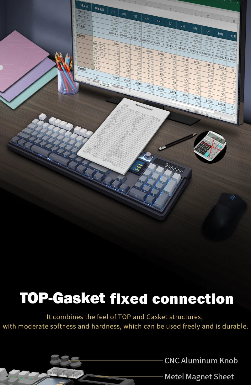 LCD Screen Mechanical Keyboard