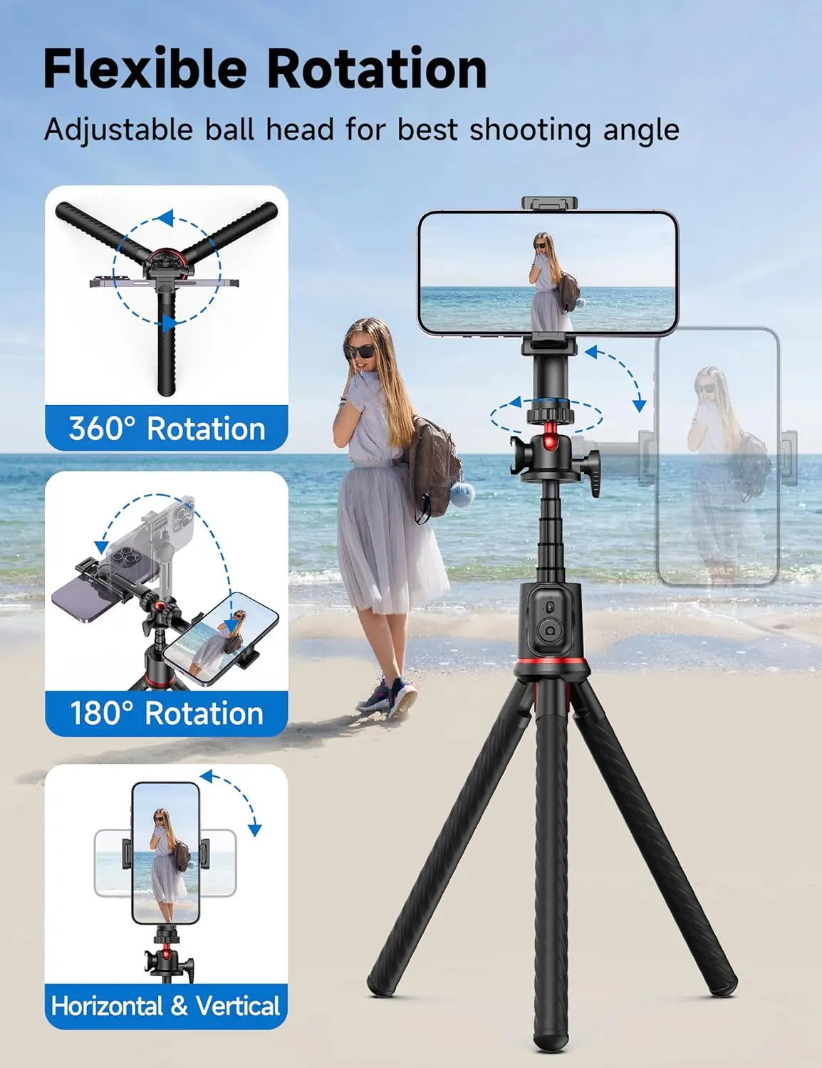 Luxury 360° Rotating Ball Head