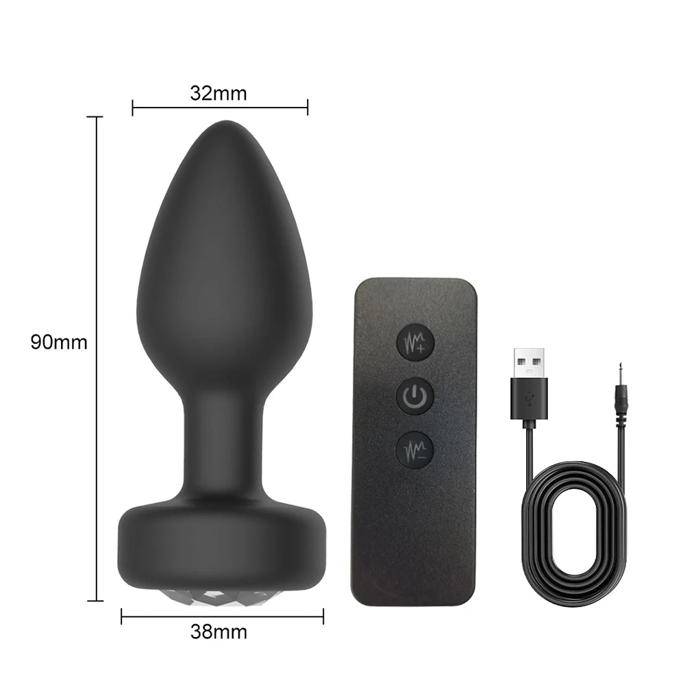 Remote Control Anal Vibrator — Wearable Silicone 3 Colours