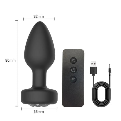 Remote Control Anal Vibrator — Wearable Silicone 3 Colours
