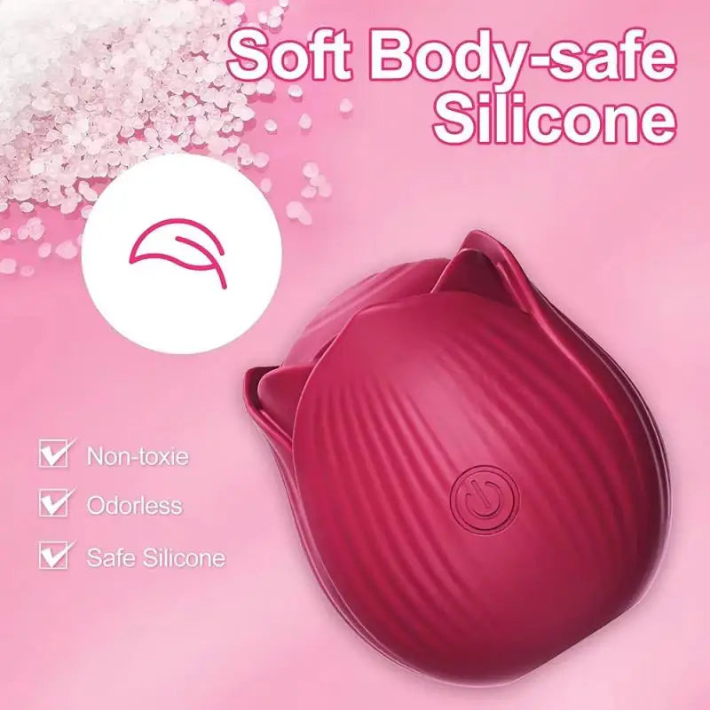 Rose-Shaped Clitoral Vibrator