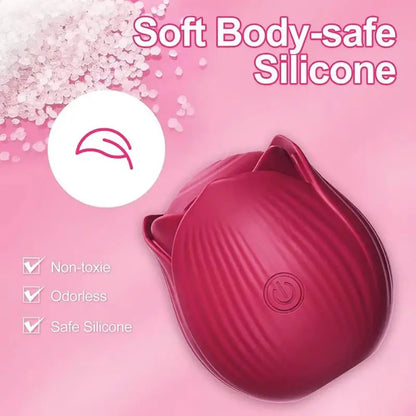 Rose-Shaped Clitoral Vibrator
