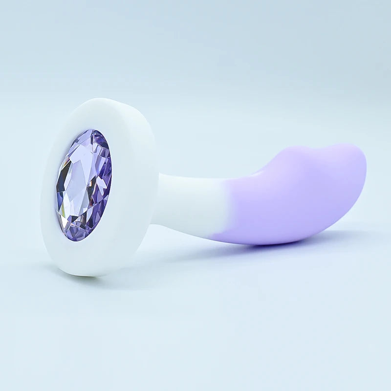 Crystal Jewel Silicone Anal Plug — 5 Elegant Colours
