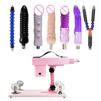 Quiet Auto Sex Machine with 3XLR Attachments