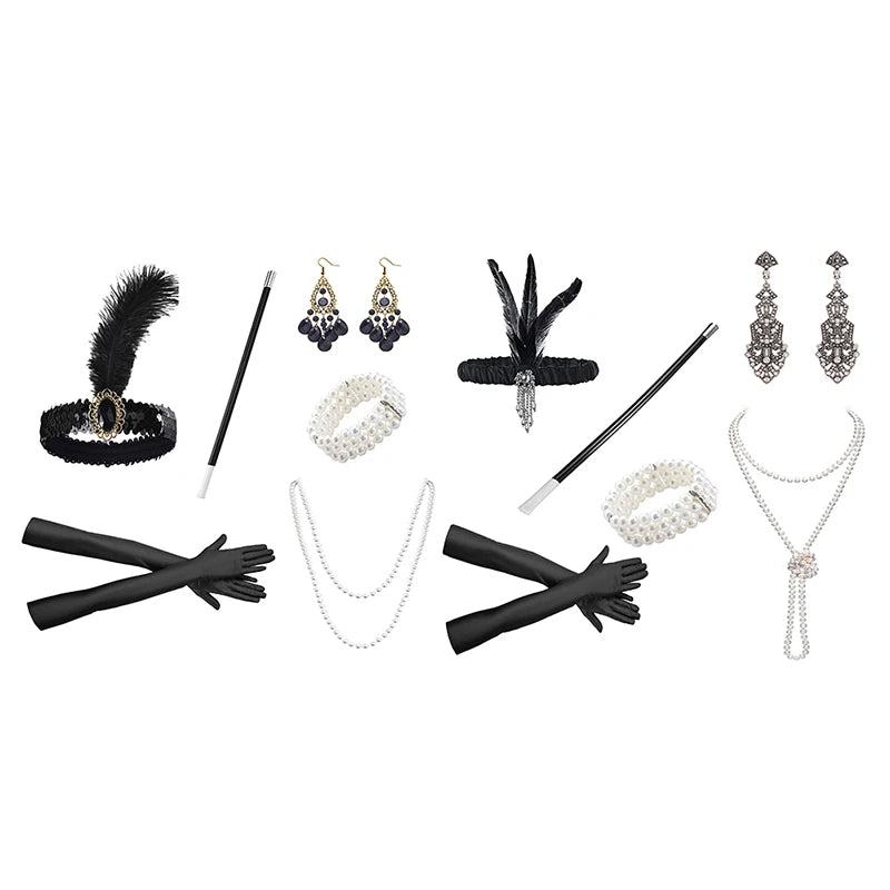 1920s Flapper Cosplay Accessory Set