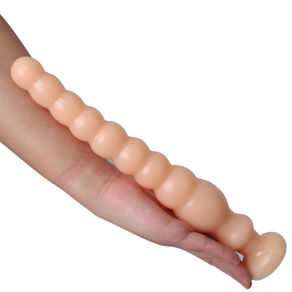 Long Graduated Anal Beads — Flexible PVC Four Styles