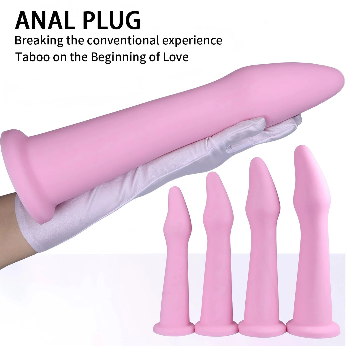 Pink Anal Dildo Huge Anal Plug Silicone Buttplug Huge Dilatador Butt Plug Prostate Stimulator Adult Sex Toy for Women Men