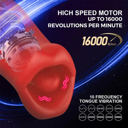 Rose Mouth-Shaped Vibrator Clitoral