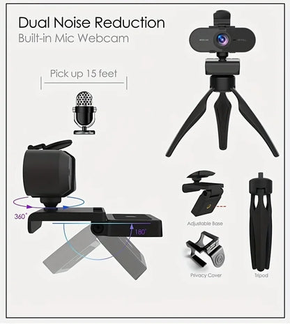 1080P Plug & Play Webcam with Mic