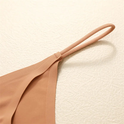 9PCS Seamless Panties Women's G-String Thongs Solid Color No Trace Underwear Female Low Rise Sexy Lingerie Comfortable Underpant