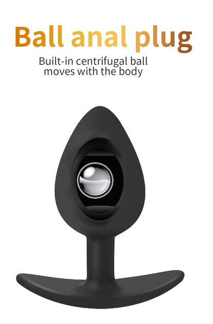 Rolling Bead Anal Plug Wearable Silicone Butt Plug Stimulation Anus Masturbator G-Spot Massage Dildo BDSM Sex Toys for Man Women