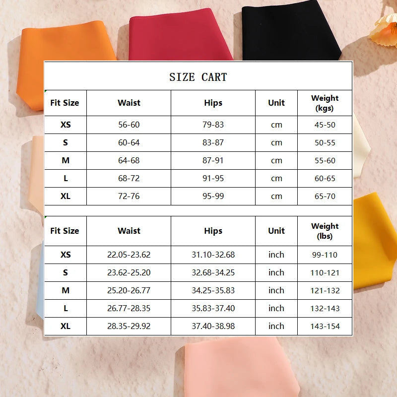 Solid Color Comfortable Ice Silk Panties