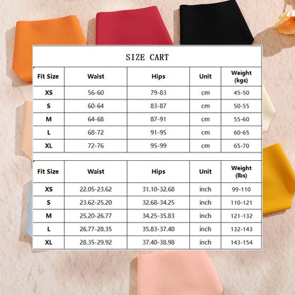 Solid Color Comfortable Ice Silk Panties