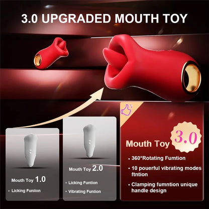 Rose Mouth-Shaped Vibrator Clitoral
