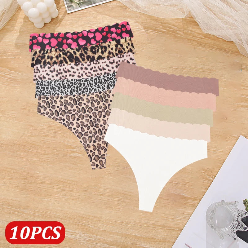 Solid Color Seamless Low Waist Soft Panties