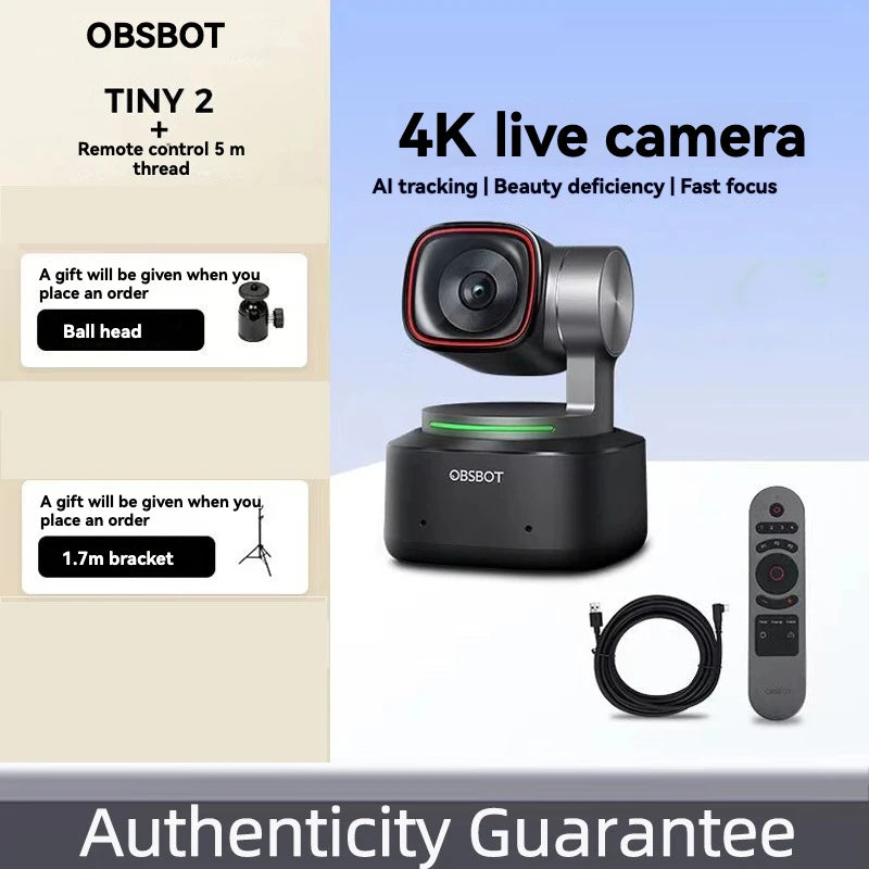 Ai Smart Tracking 4K Webcam