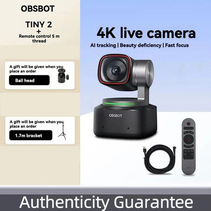 Ai Smart Tracking 4K Webcam