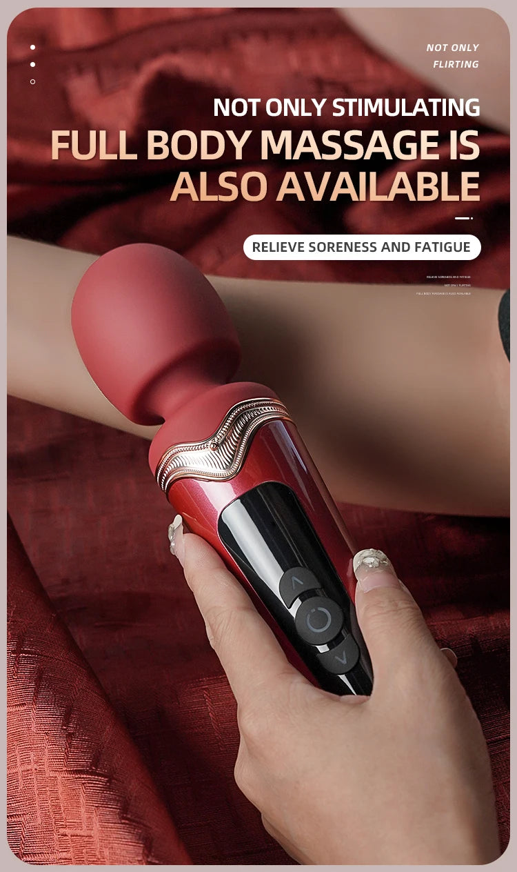 Luxury Silicone Wand Vibrator