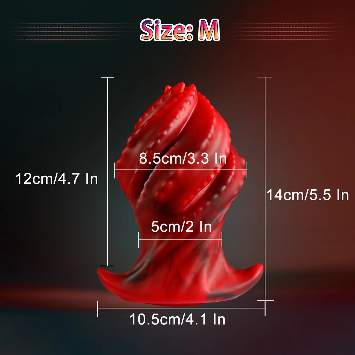 Big Silicone Butt Plug — Smooth Tapered S M L