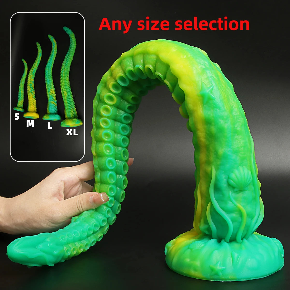 Tentacle Silicone Dildo — Octopus Fantasy S to XL