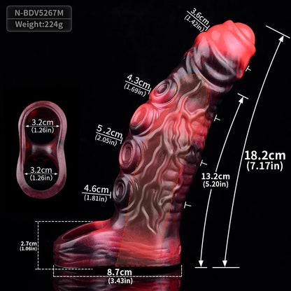 Vibrating Silicone Sleeve Extender – Multi-Mode