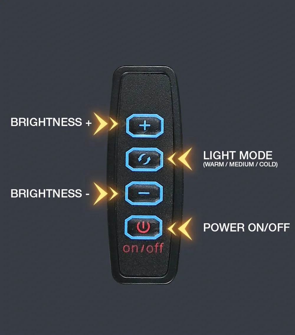 9-Level Brightness Adjustable Light