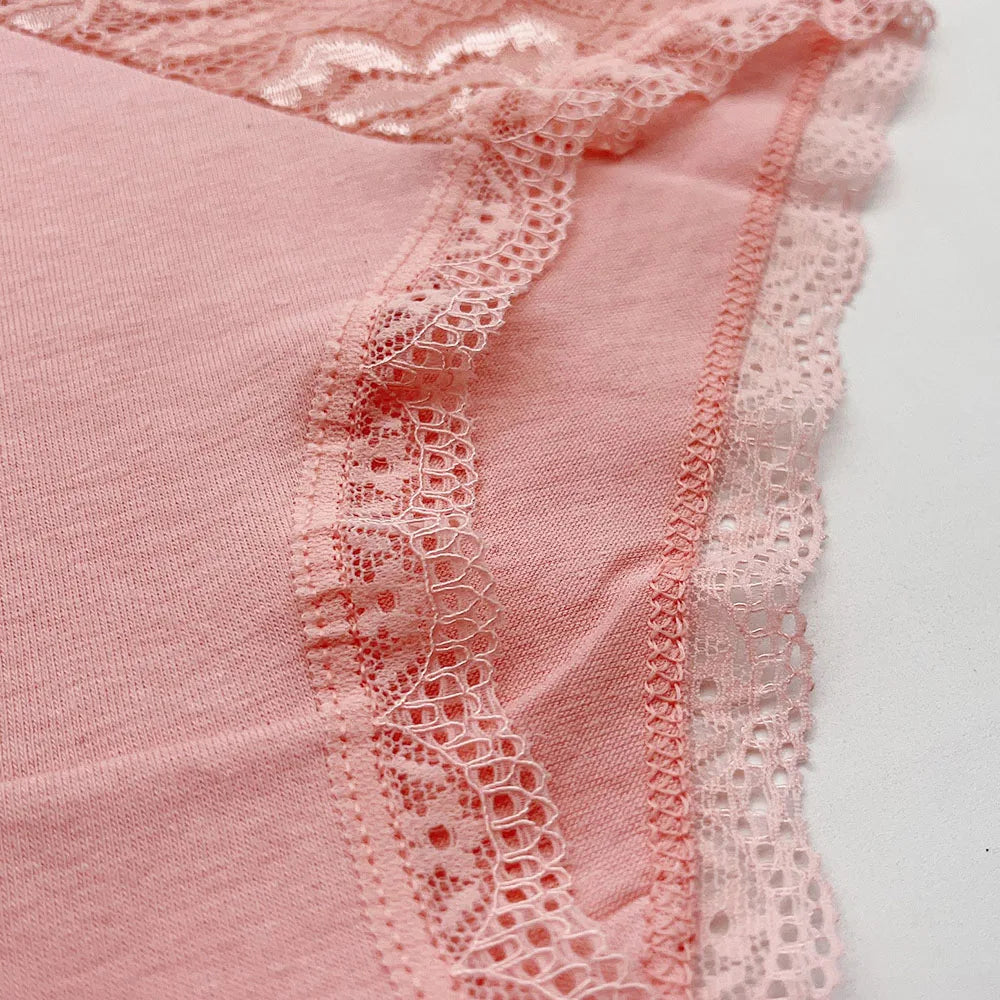 Lady Underwear 5 PCS/SET Sexy Lace Underpants Fashion Female M-XL Women Panties Cotton Briefs